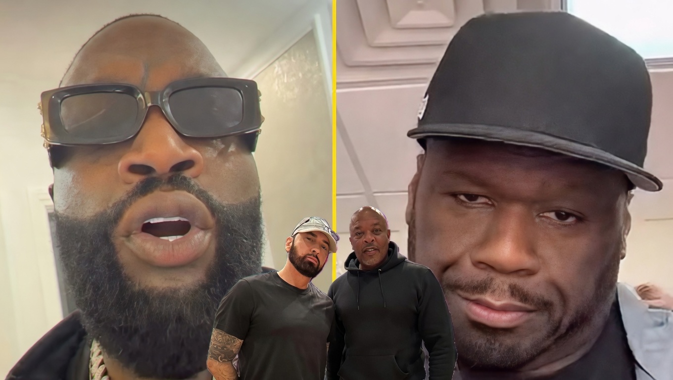 🚨 Rick Ross FIRES BACK at 50 Cent: “You’re Nothing Without Eminem & Dr. Dre!” 😱