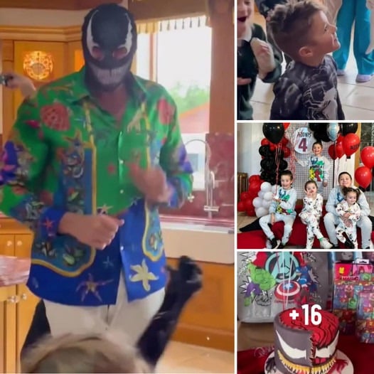 Cover Image for BDAY BASH Relatable Paris Fury shares ‘carnage’ of son Adonis’s Venom-themed 4th birthday party and Tyson joins in for fancy dress